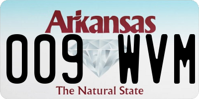 AR license plate 009WVM