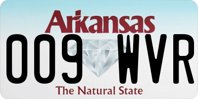 AR license plate 009WVR
