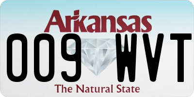 AR license plate 009WVT
