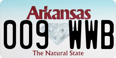 AR license plate 009WWB