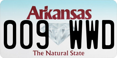 AR license plate 009WWD