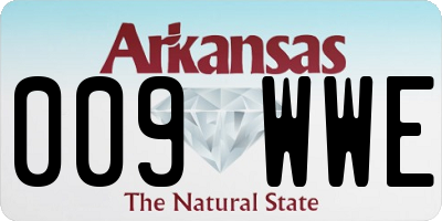 AR license plate 009WWE