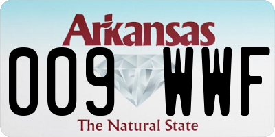 AR license plate 009WWF