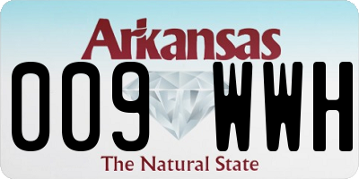 AR license plate 009WWH