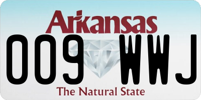 AR license plate 009WWJ