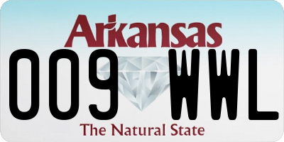 AR license plate 009WWL