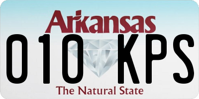 AR license plate 010KPS