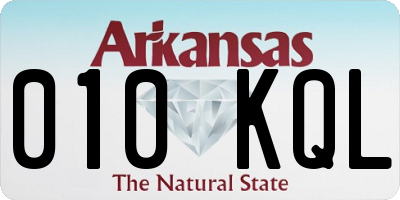 AR license plate 010KQL