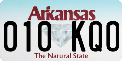 AR license plate 010KQO