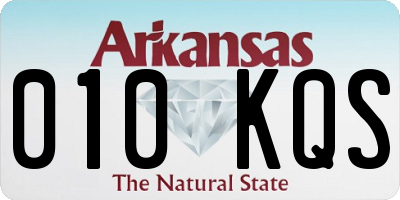 AR license plate 010KQS