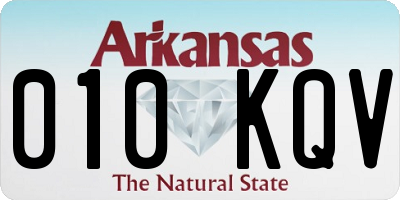 AR license plate 010KQV