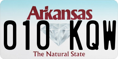 AR license plate 010KQW