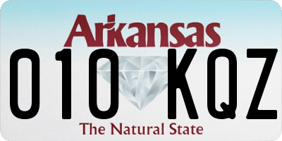 AR license plate 010KQZ