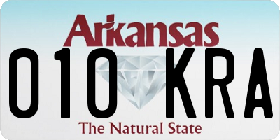 AR license plate 010KRA