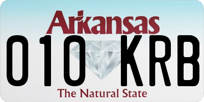 AR license plate 010KRB