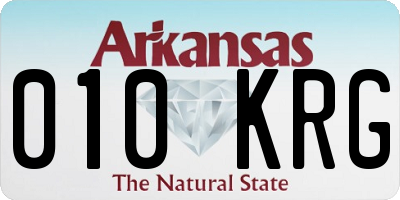AR license plate 010KRG
