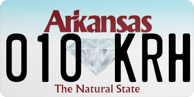 AR license plate 010KRH