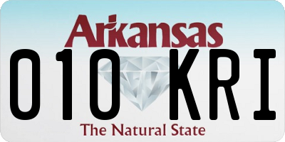 AR license plate 010KRI