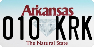 AR license plate 010KRK