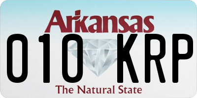 AR license plate 010KRP