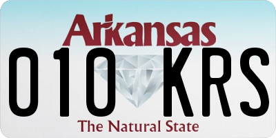 AR license plate 010KRS
