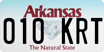 AR license plate 010KRT