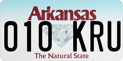 AR license plate 010KRU