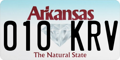 AR license plate 010KRV