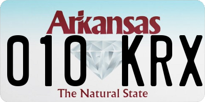 AR license plate 010KRX