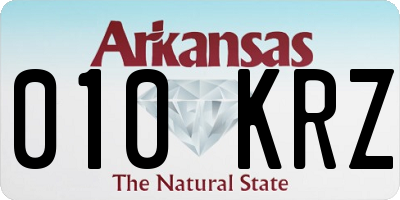 AR license plate 010KRZ
