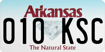 AR license plate 010KSC