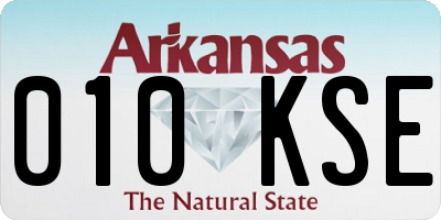 AR license plate 010KSE