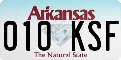 AR license plate 010KSF
