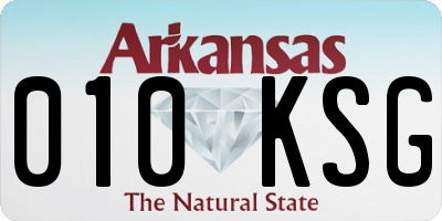 AR license plate 010KSG