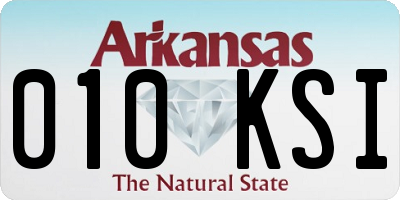 AR license plate 010KSI