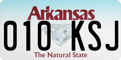 AR license plate 010KSJ