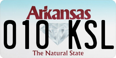 AR license plate 010KSL