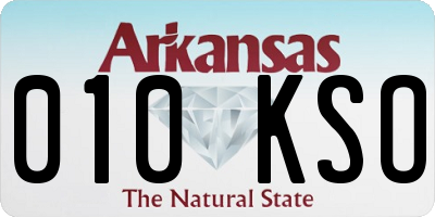 AR license plate 010KSO