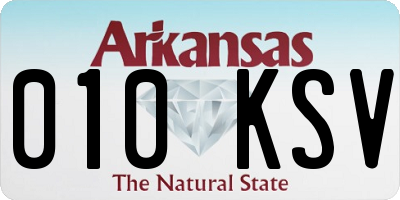 AR license plate 010KSV