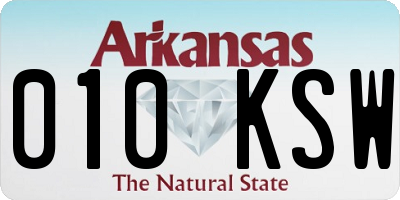 AR license plate 010KSW