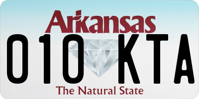 AR license plate 010KTA