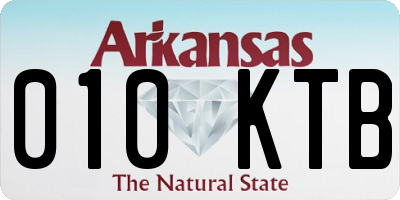 AR license plate 010KTB