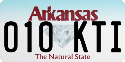 AR license plate 010KTI