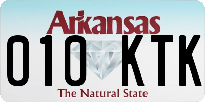 AR license plate 010KTK