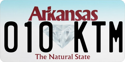 AR license plate 010KTM