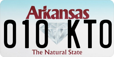 AR license plate 010KTO