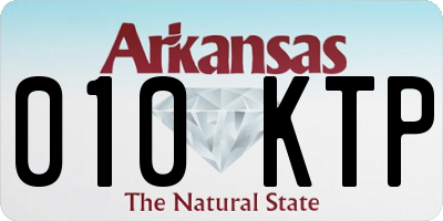 AR license plate 010KTP