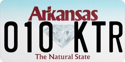AR license plate 010KTR