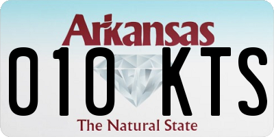 AR license plate 010KTS