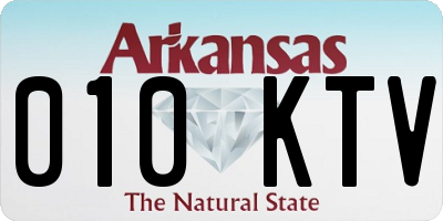 AR license plate 010KTV